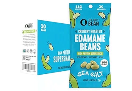 The Only Bean Edamame Snack 10-Pack