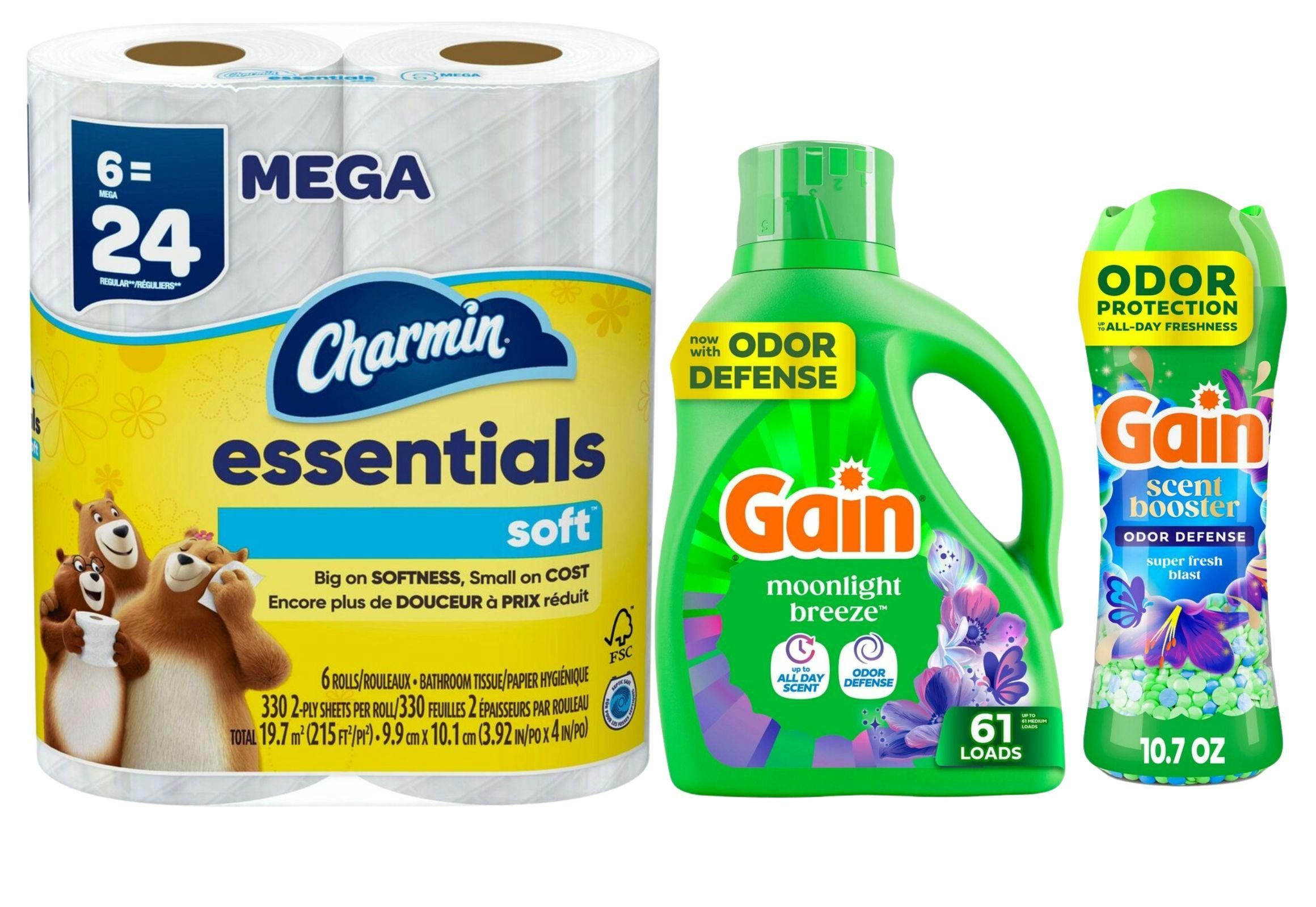 2 Gain + 1 Charmin