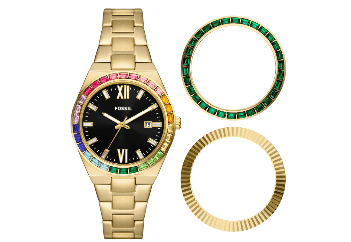 Fossil Women's Watch And Topring Box Set