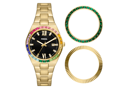 Fossil Women's Watch And Topring Box Set