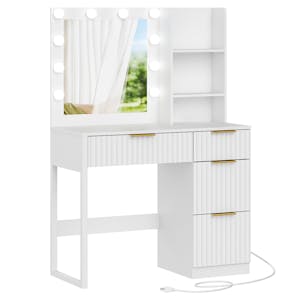 Lit Makeup Vanity Table