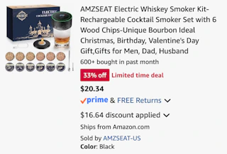 Amazon Electric Whiskey Smoker Kit 2026 2