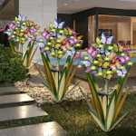 Solar Garden Sculpture 3-Pack