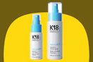 blue and white hairspray bottles
