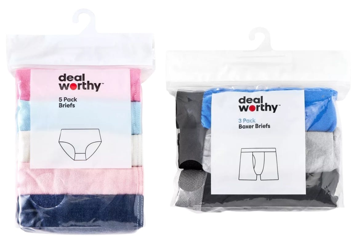 2 Dealworthy Kids' Underwear Packs