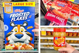 cereal peanut butter pizza collage