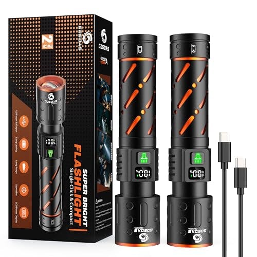 Rechargeable Flashlights 2-Pack