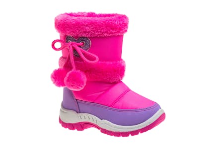 Kids' Pink and Purple Duck Boot