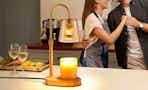 a candle warmer lamp on a kitchen counter