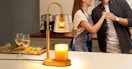 a candle warmer lamp on a kitchen counter