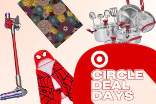 Dyson vacuum, Spiderman towel, Threshold doormat, T-Fal cookware