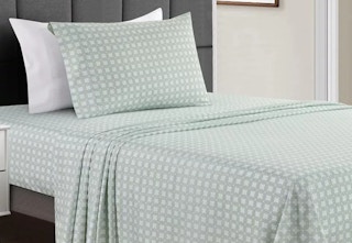 A set of green printed sheets