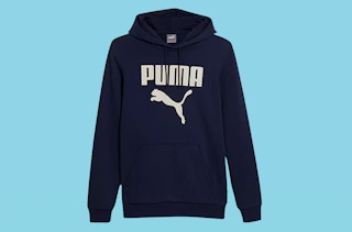 a navy blue puma hoodie
