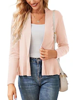 Women's Lightweight Peplum Cardigan