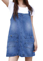 Women's Denim Overall Dress