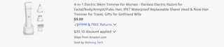 Amazon Electric Bikini Trimmer 2025