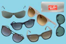 A variety of different styles of Ray-Ban Sunglasses for men & women