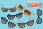 A variety of different styles of Ray-Ban Sunglasses for men & women