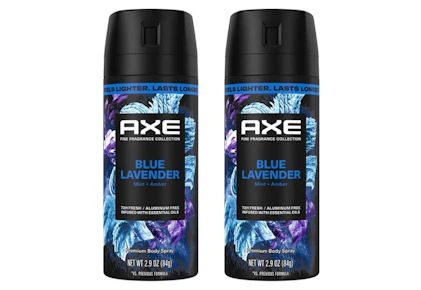 2 Axe Deodorant Body Sprays