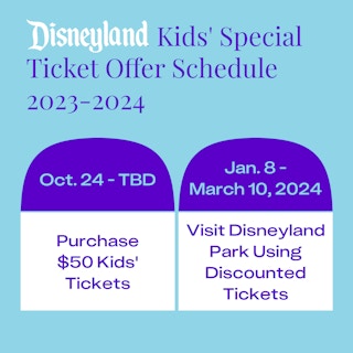 disneyland kids special tickets offer graphic