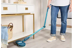blue Hover scrubber mop