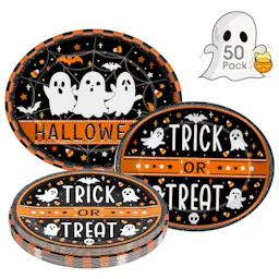 Halloween Paper Plates Set