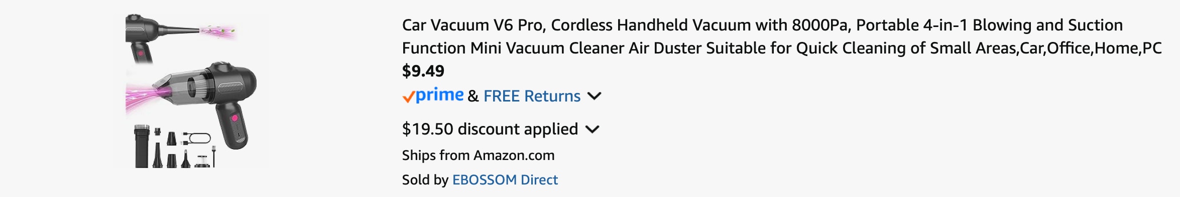 Amazon Cordless Car Vacuum 2025 2