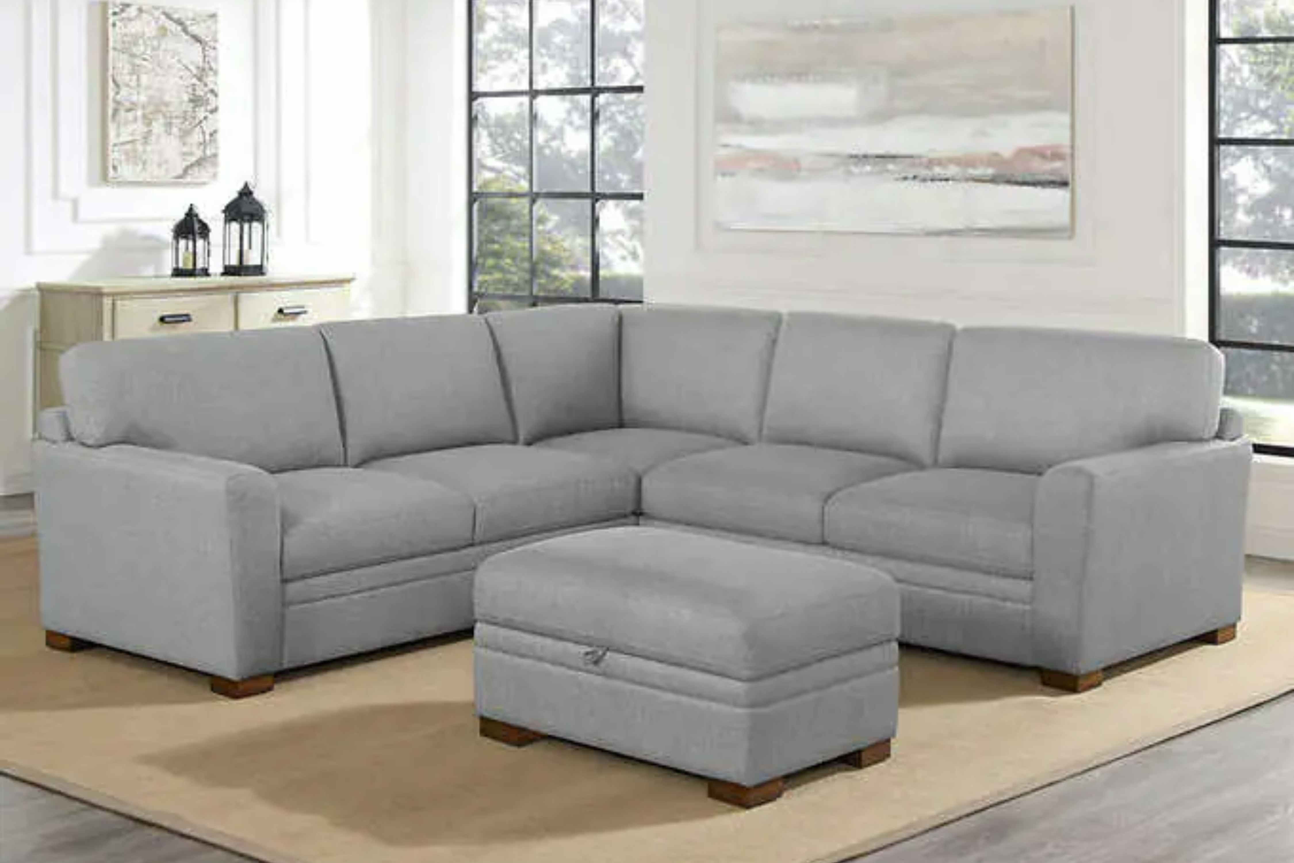 Save $200 on the Thomasville Sectional With Storage Ottoman on Costco.com