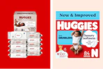 Huggies diapers and wipes
