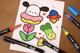 Acrylic Paint Markers Pens 12-Pack, as Low as $8.99 on Amazon (Reg. $16.99) card image