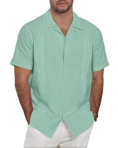 Men's Linen Button Down Shirt