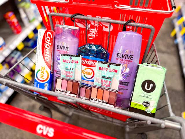 11 Freebies With a $3.63 Moneymaker Shopping Haul at CVS card image