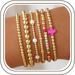 Beaded Bracelet Stack