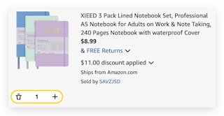 XIEED 3 Pack Lined Notebook Set