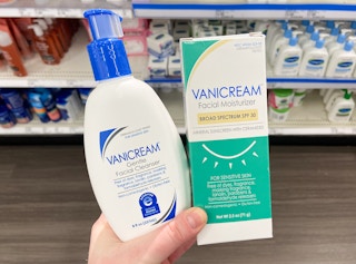 hand holding vanicream skincare