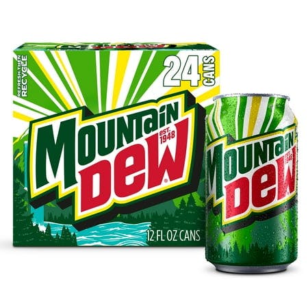 2 Mountain Dew Soda 24-Packs