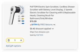 PUFTEM Electric Spin Scrubber