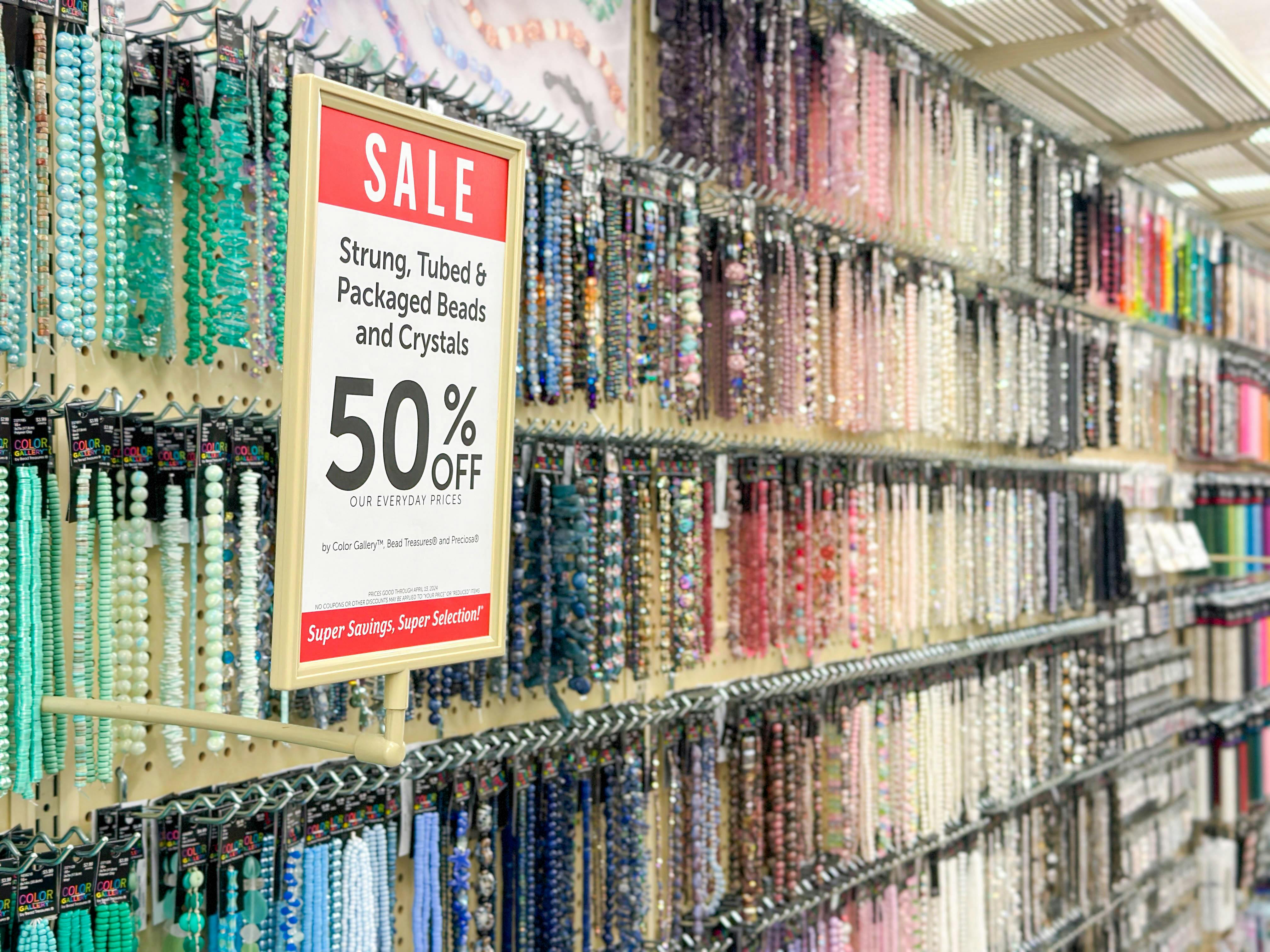 Hobby lobby beads sale discount