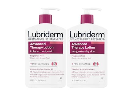 2 Lubriderm Body Lotion 2-Packs