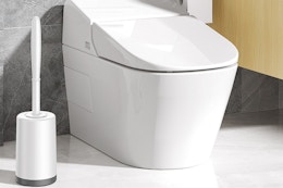 a toilet brush set