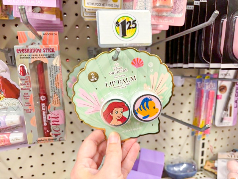 dollar tree disney princess ariel lip balm