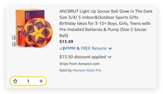 ANCBRUT Light Up Soccer Ball