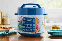 The Pioneer Woman 6-Quart Pressure Cooker, Only $39 at Walmart card image