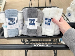 kohls the big one washcloth 6 pack in store image 2022