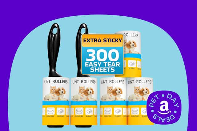 Lint Roller 5-Pack, Now $8.50 During Amazon Pet Day card image