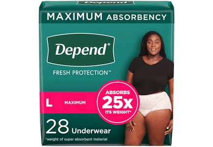 Depend Incontinence Underwear