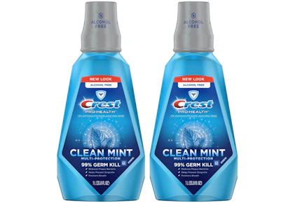 2 Crest Mouthwashes