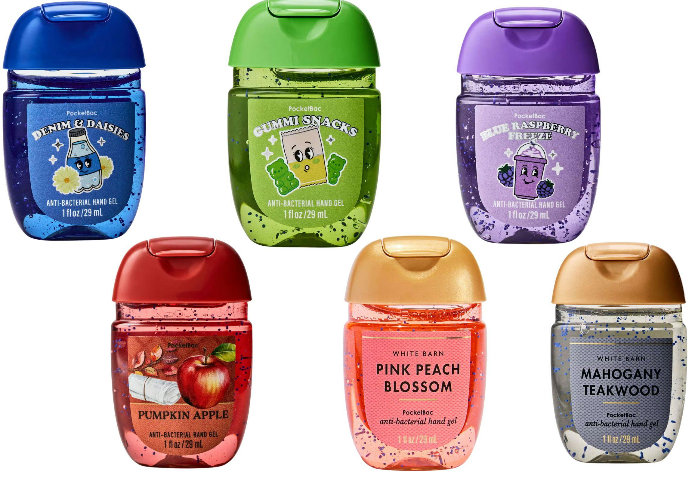 6 PocketBac Hand Sanitizers