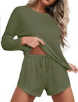 Women's Waffle Knit Pajama Set
