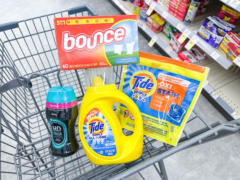 tide simply downy bounce in walgreens cart